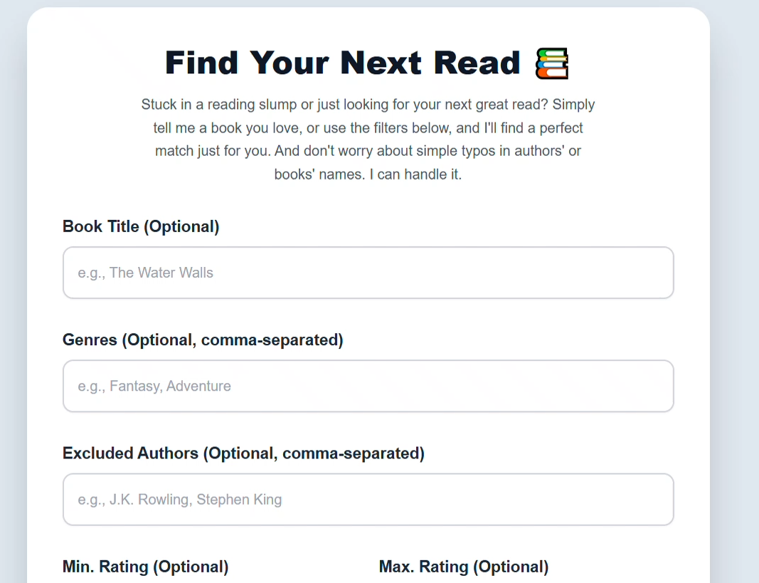Production Book Recommendation System